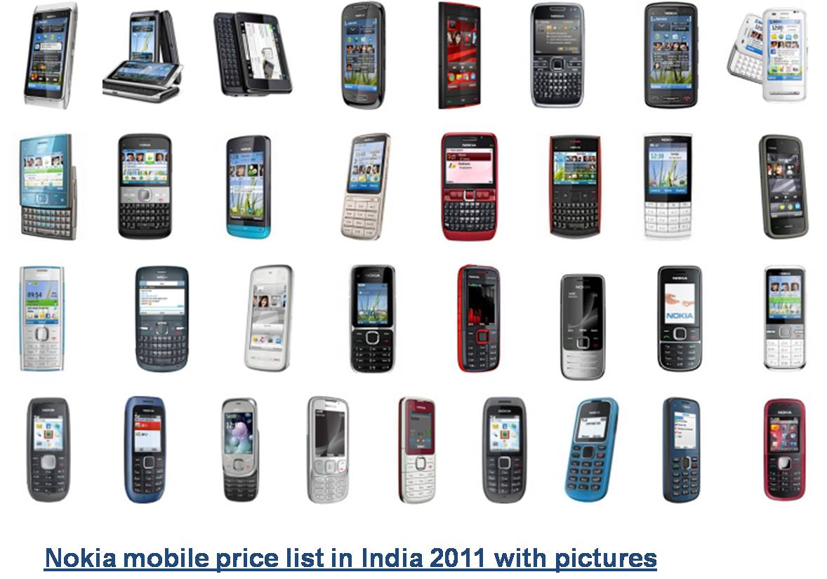 Latest price list of nokia mobile phones in india